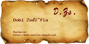 Dobi Zsófia névjegykártya