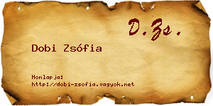 Dobi Zsófia névjegykártya